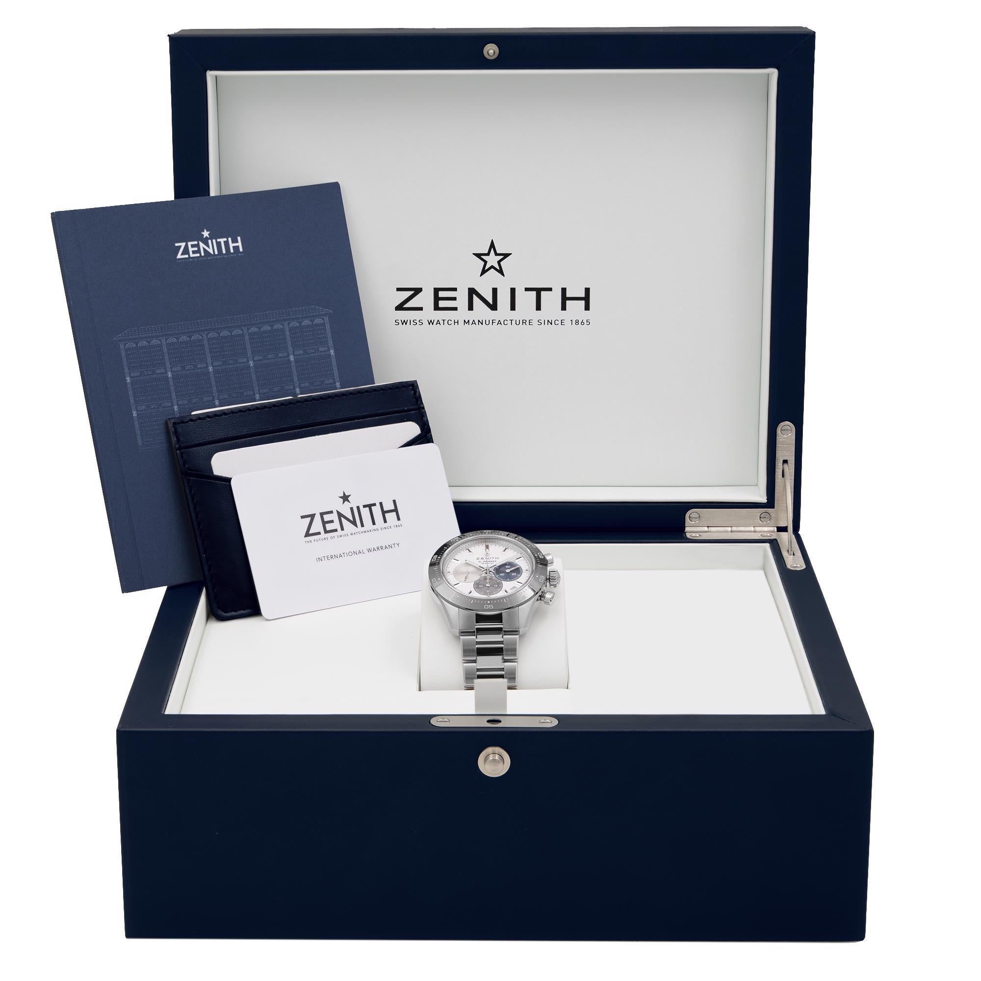 Men's Zenith Chronomaster El Primero Sport White Dial Mens Watch 03.3100.3600/69.M3100 For Sale