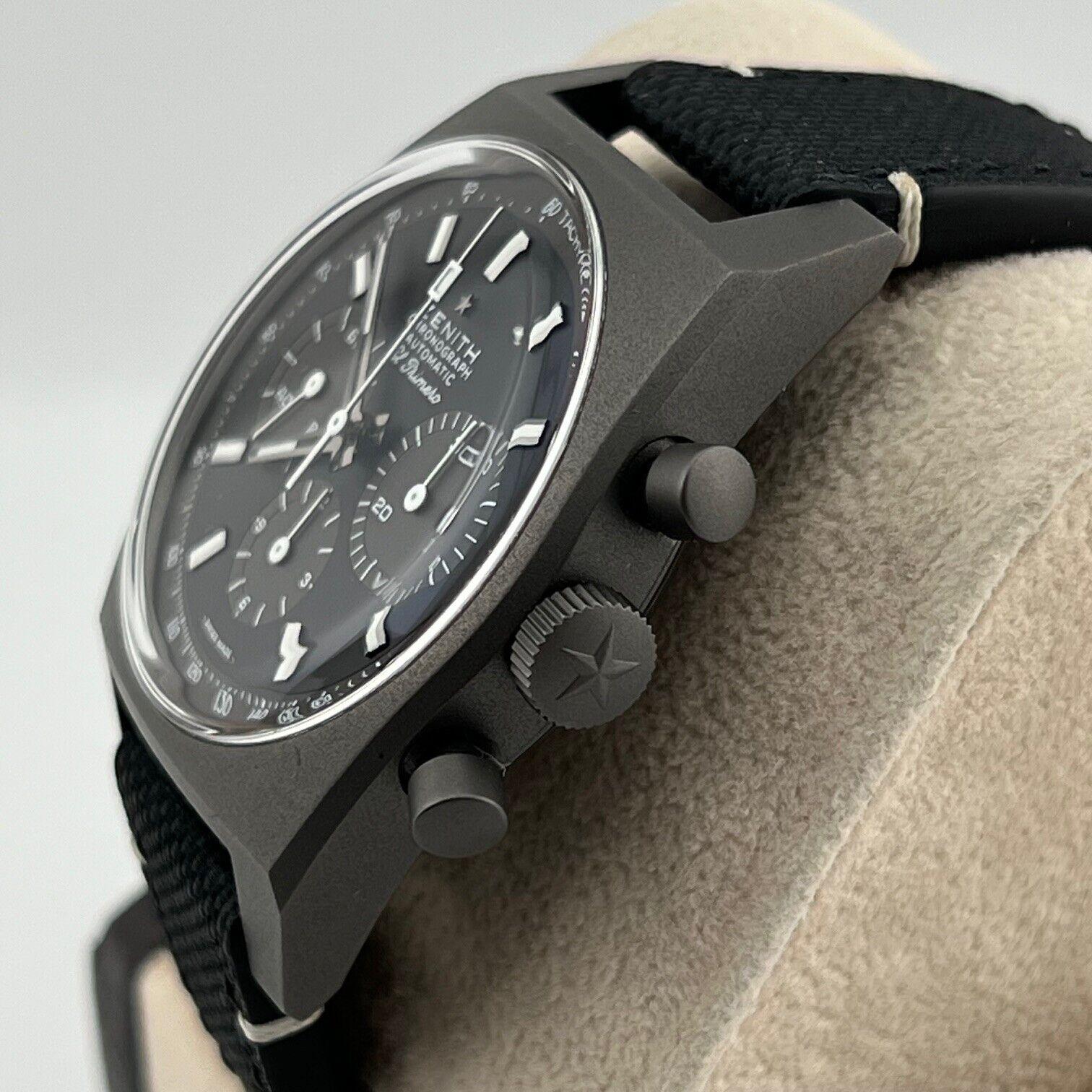Zenith Chronomaster Revival Schatten 97.T384.4061/21.C822 Titan-Box-Papier aus Titan Herren