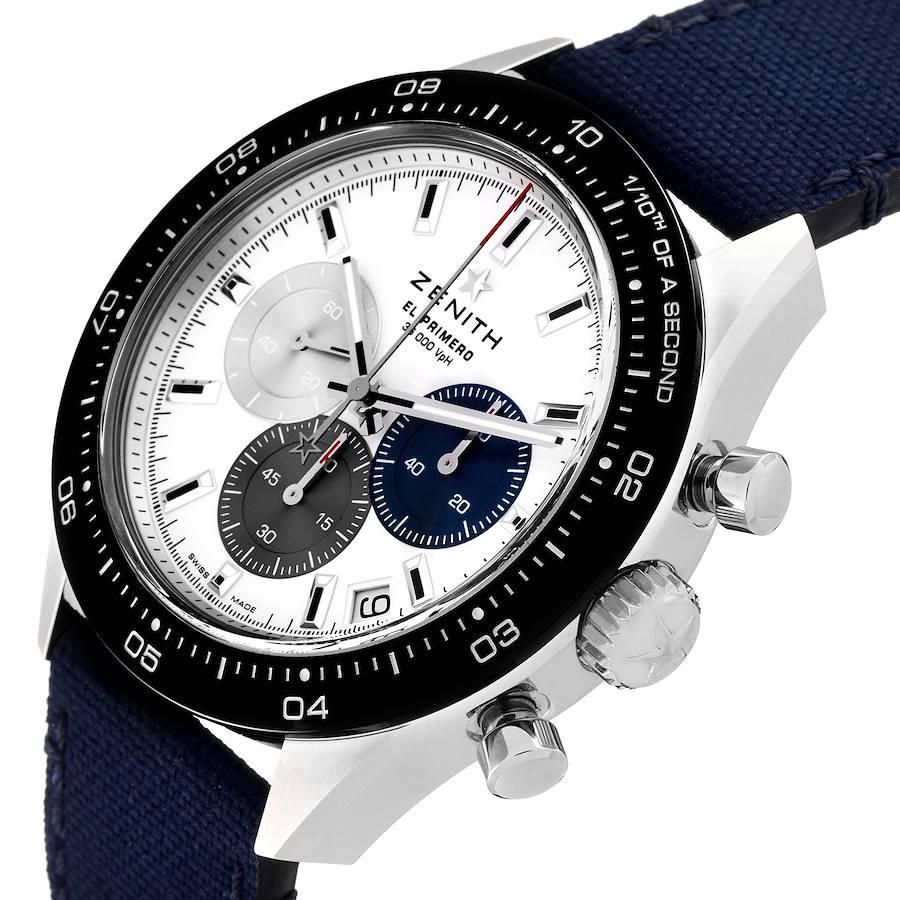 Zenith Chronomaster Sport Steel Mens Watch 03.3100.3600 Box Card For Sale 1