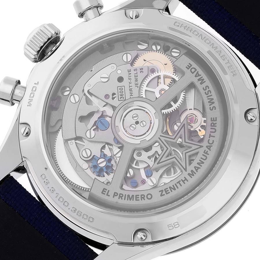 Zenith Chronomaster Sport Steel Mens Watch 03.3100.3600 Box Card For Sale 2