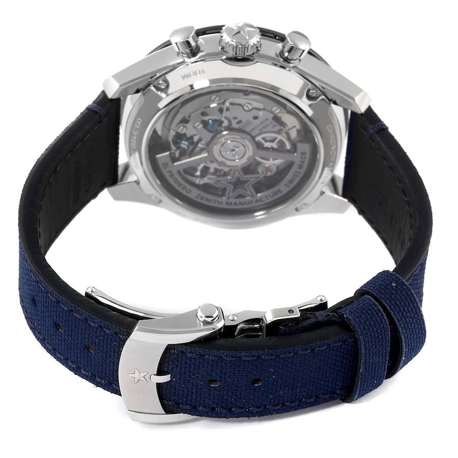 Zenith Chronomaster Sport Steel Mens Watch 03.3100.3600 Box Card For Sale 3