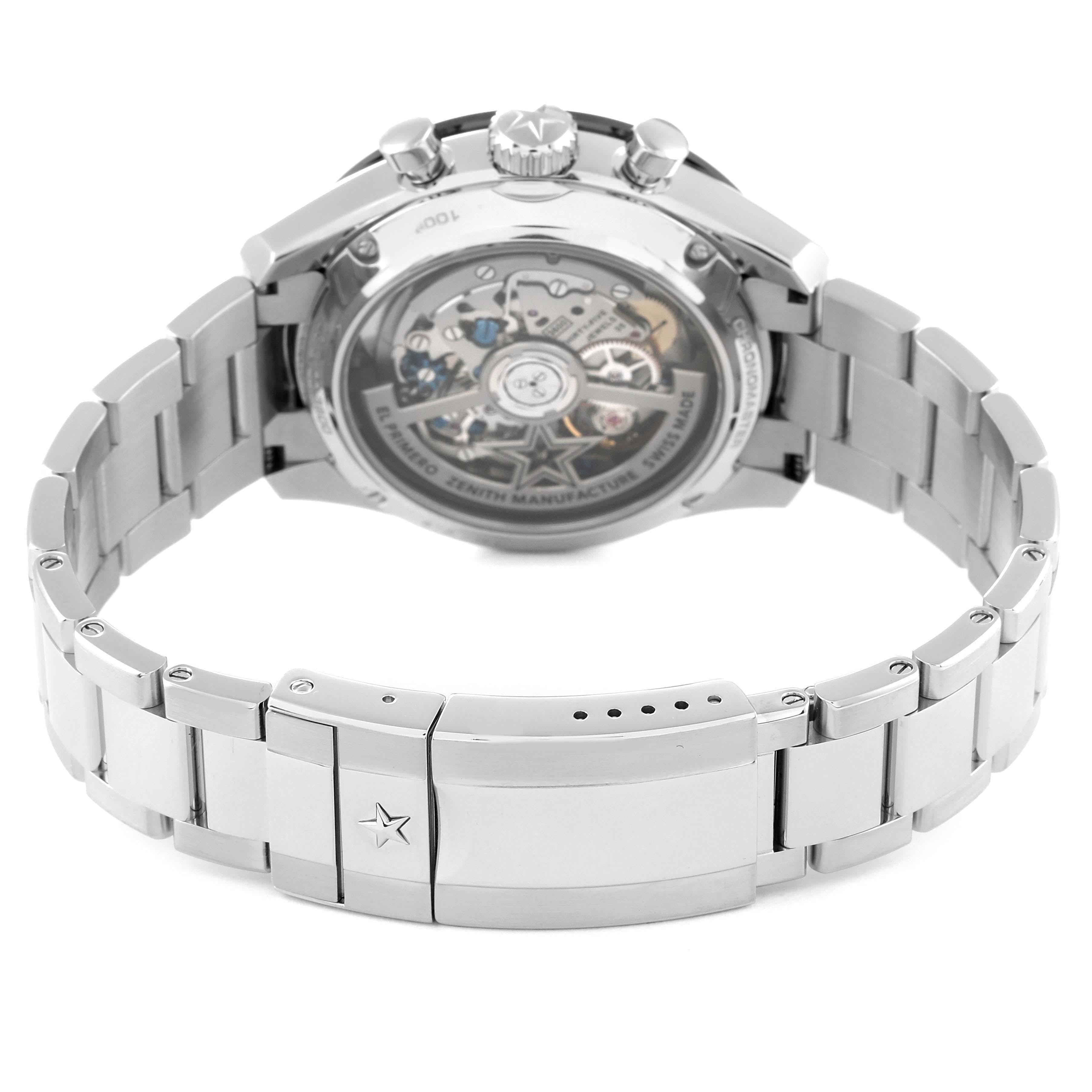 Zenith Chronomaster Sport, montre pour hommes 41 mm en acier 03.3100.3600, carte boîte 3