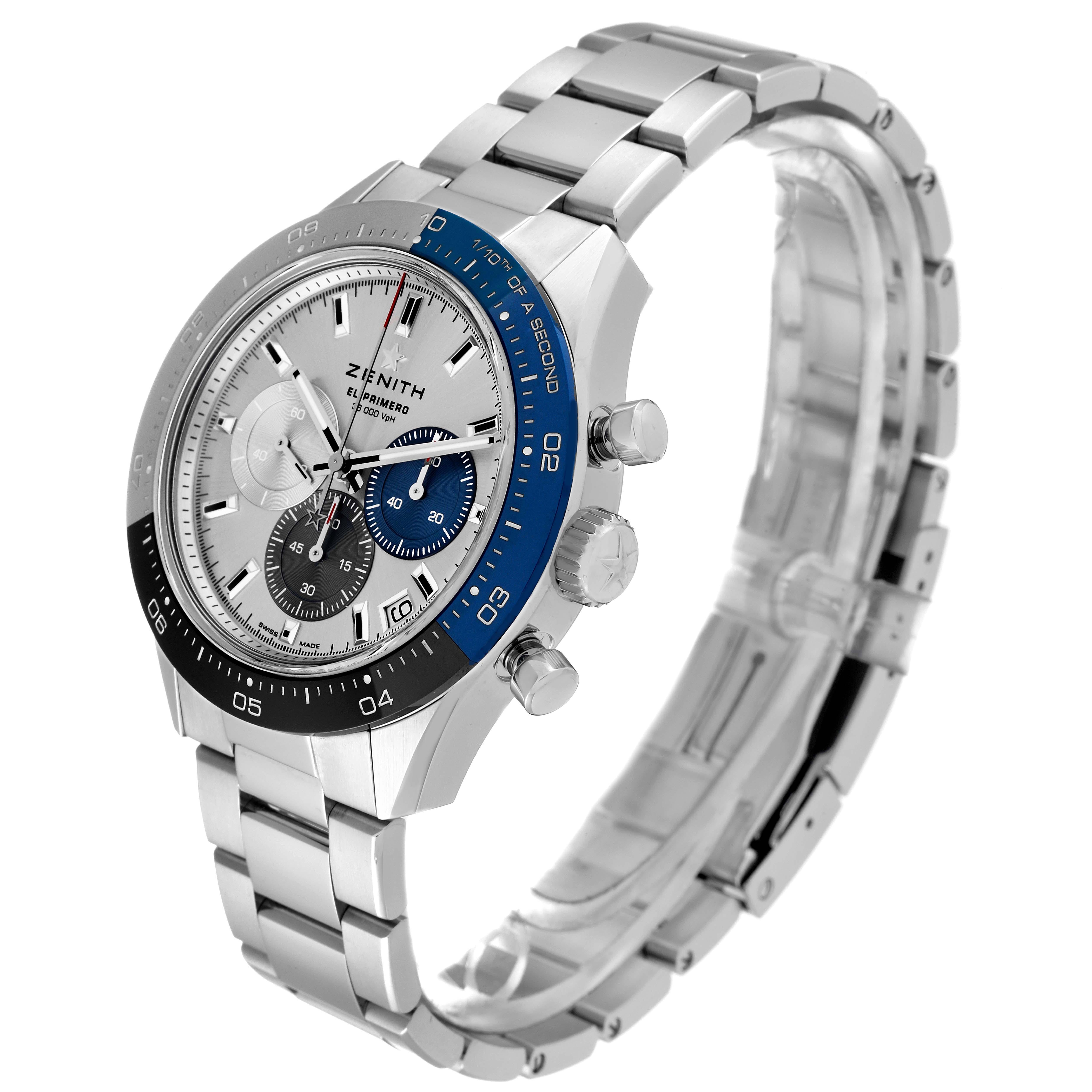 Zenith Chronomaster Sport 41mm Steel Mens Watch 03.3103.3600 Box Card In Excellent Condition In Atlanta, GA