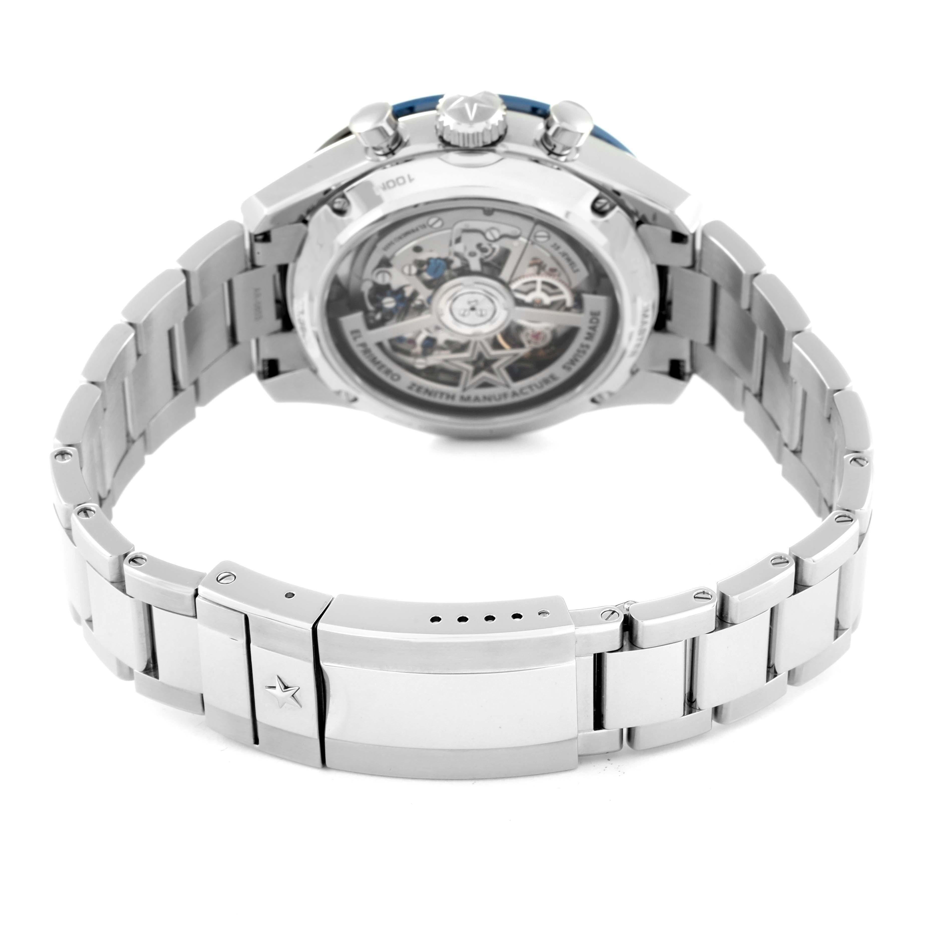 Zenith Chronomaster Sport 41mm Steel Mens Watch 03.3103.3600 Box Card 2