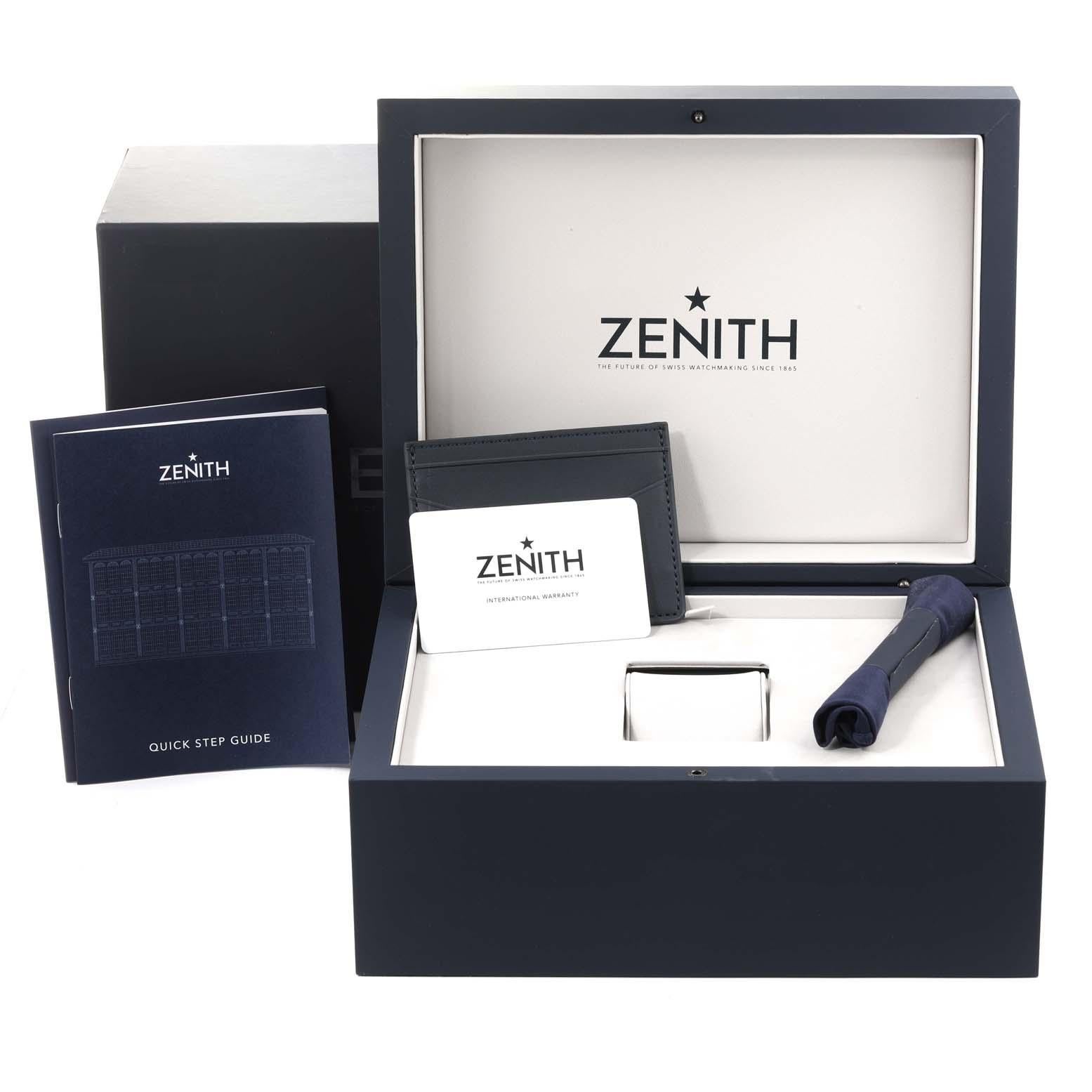 Zenith Chronomaster Sport 41mm Steel Mens Watch 03.3103.3600 Box Card 4