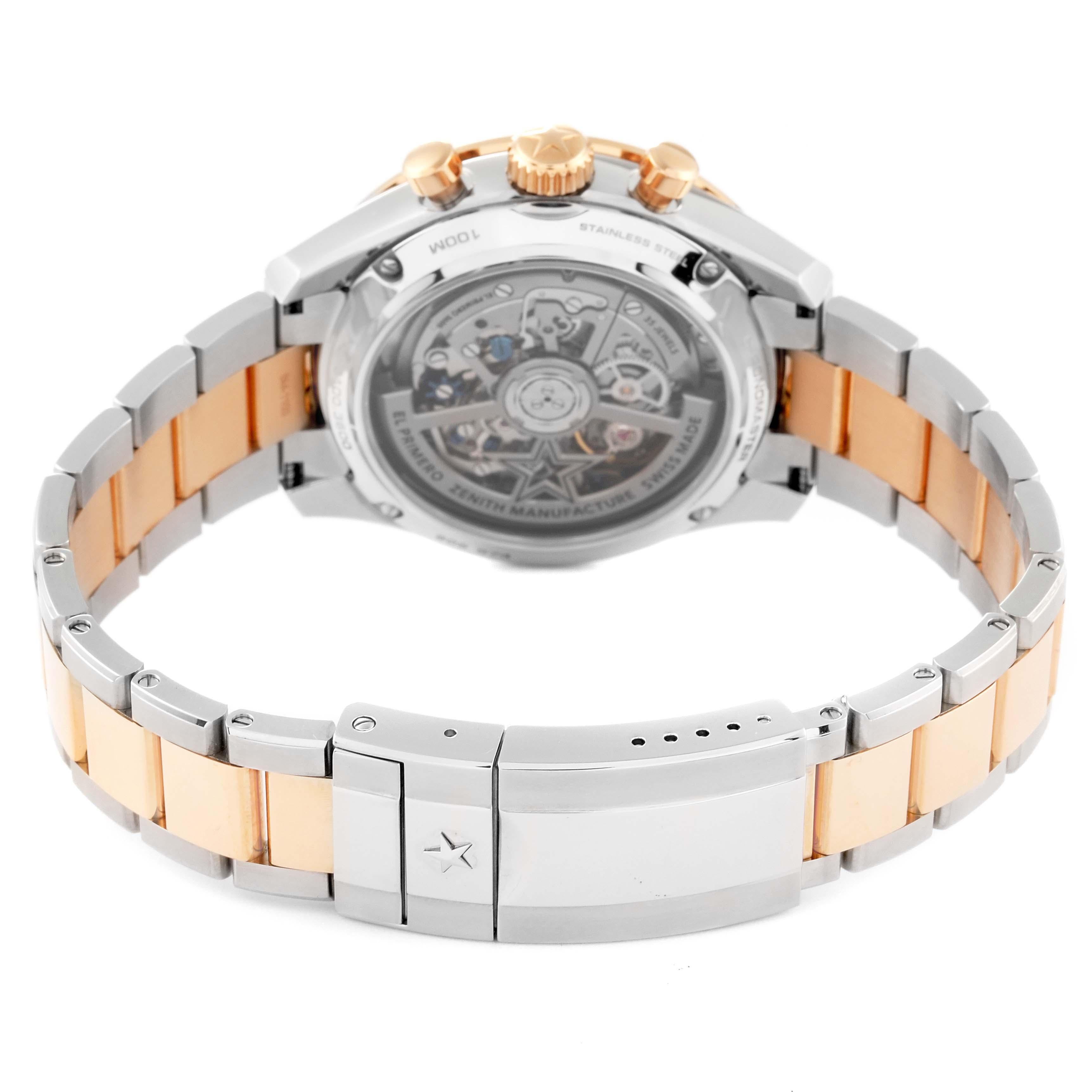 Men's Zenith Chronomaster Sport El Primero Steel Rose Gold Watch 51.3100.3600 Unworn For Sale
