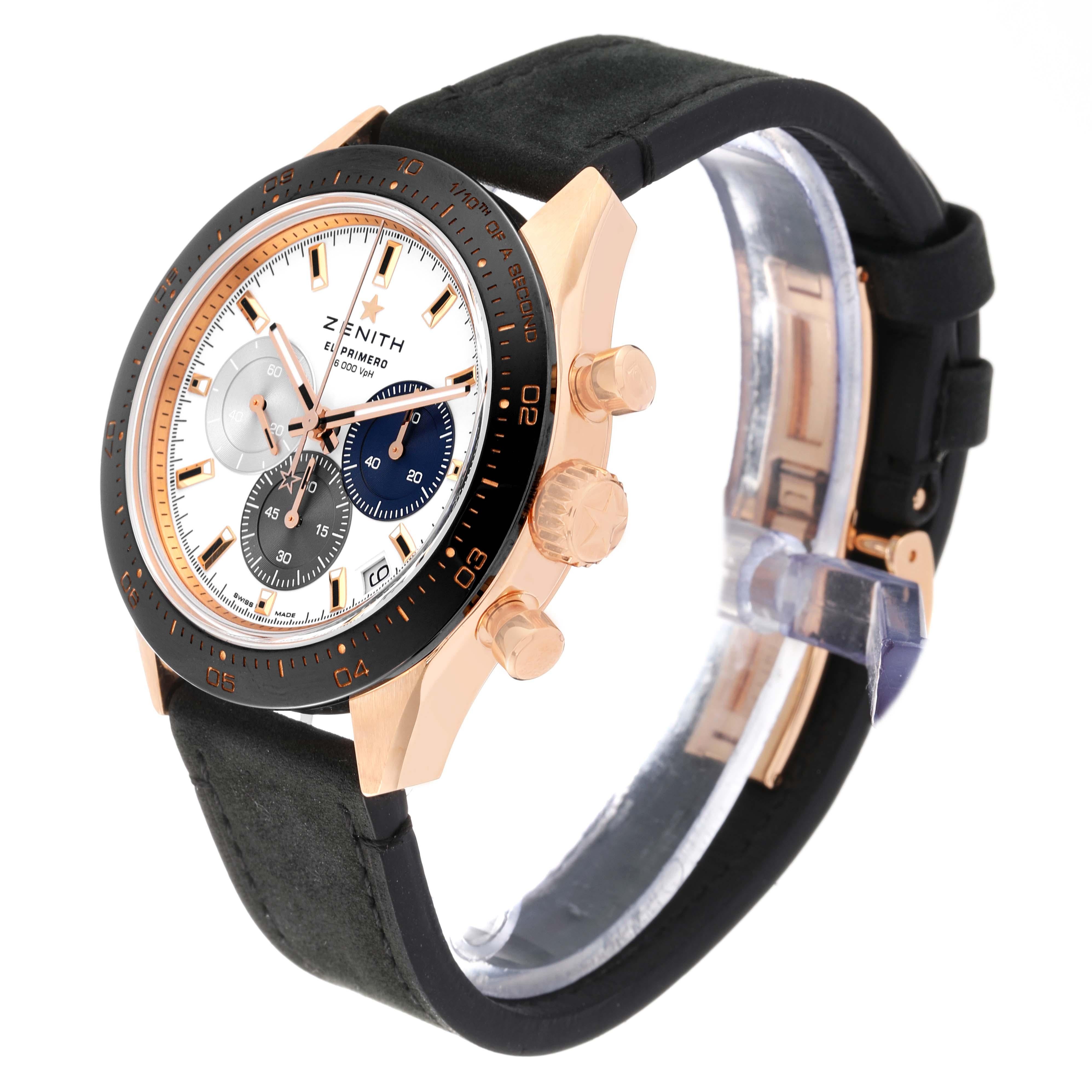 Zenith Chronomaster Sport Rose Gold Mens Watch 18.3100.3600 Box Card For Sale 1