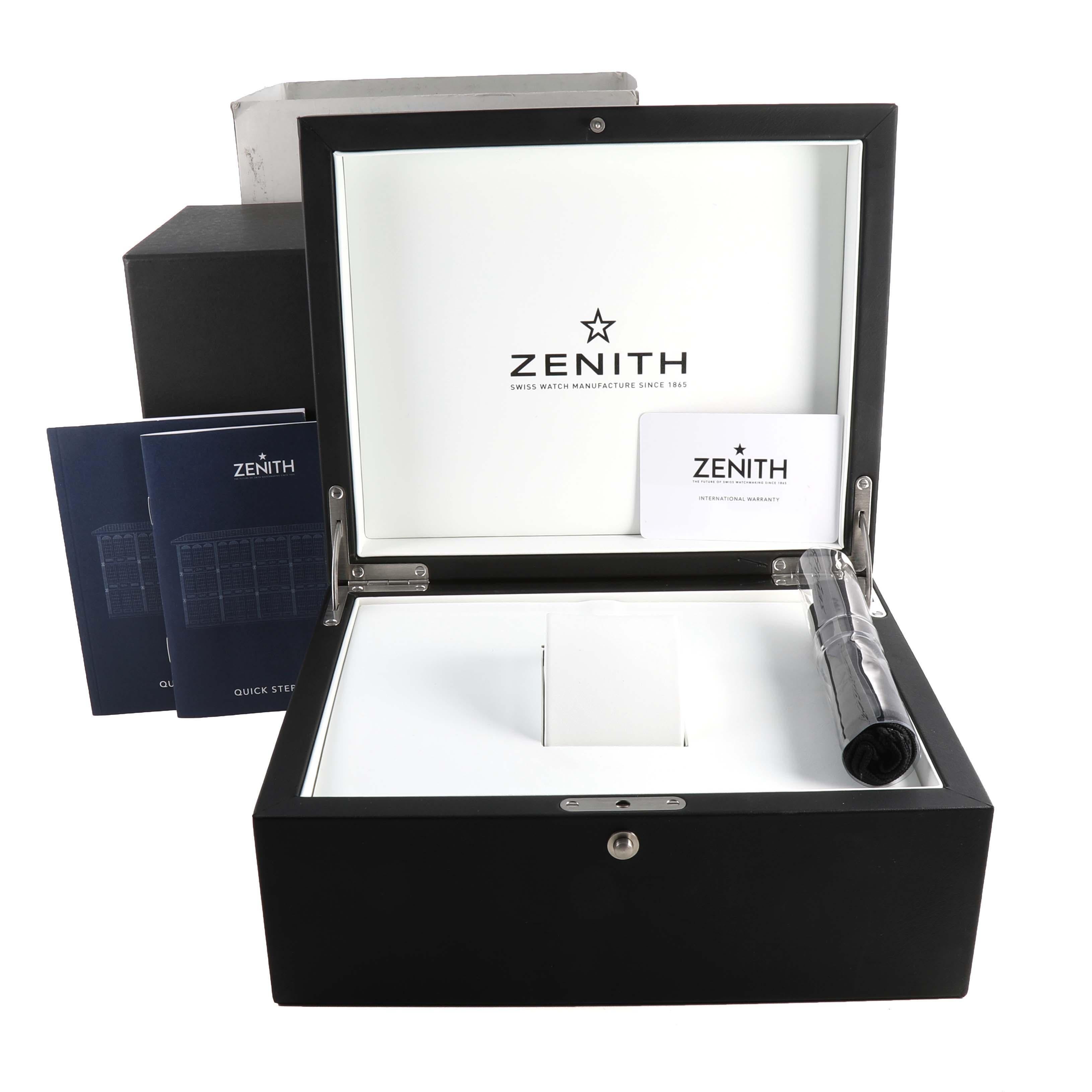 Zenith Chronomaster Sport Rose Gold Mens Watch 18.3100.3600 Box Card For Sale 5