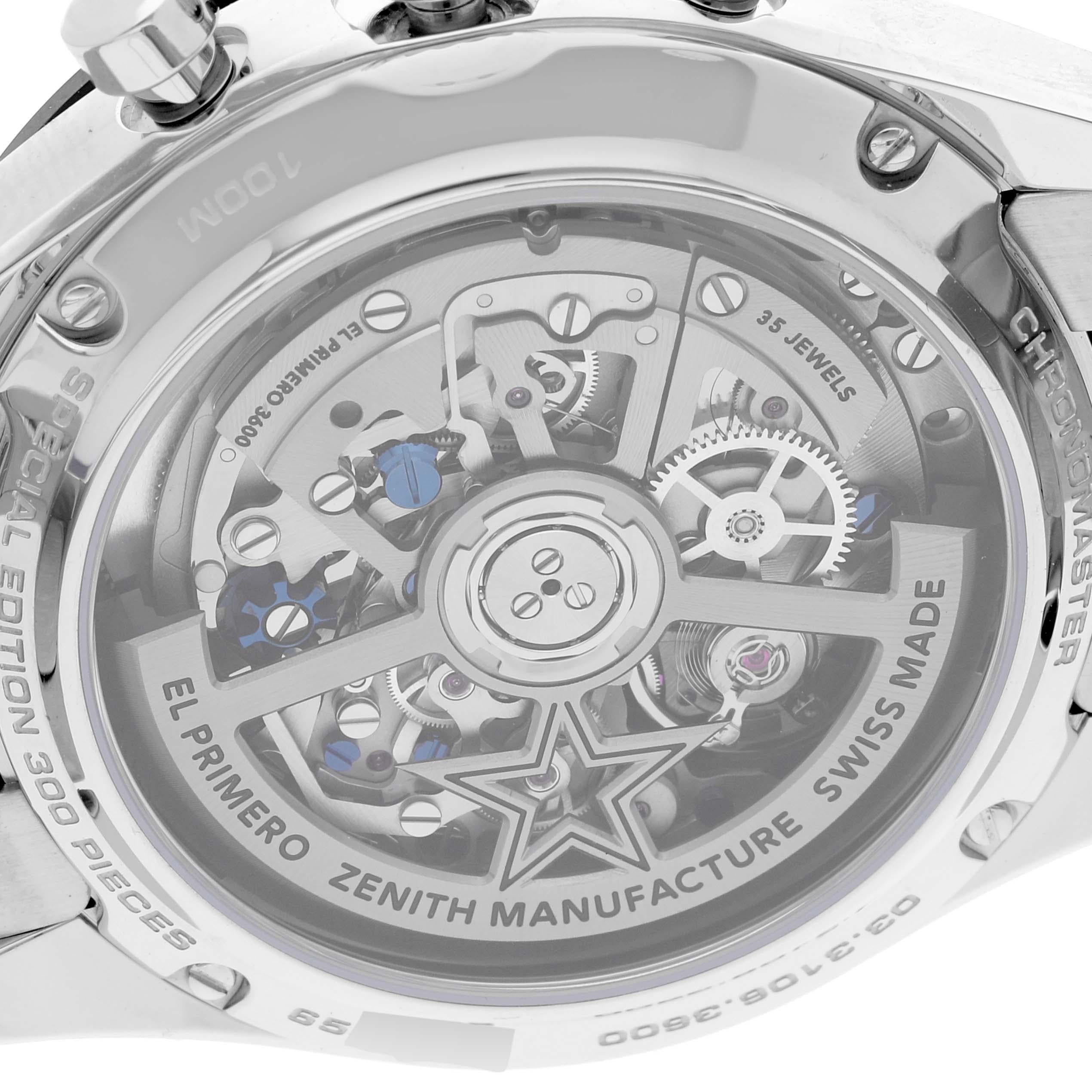 Zenith Chronomaster Sport Yoshida El Primero  Limited Edition Steel Mens Watch 1