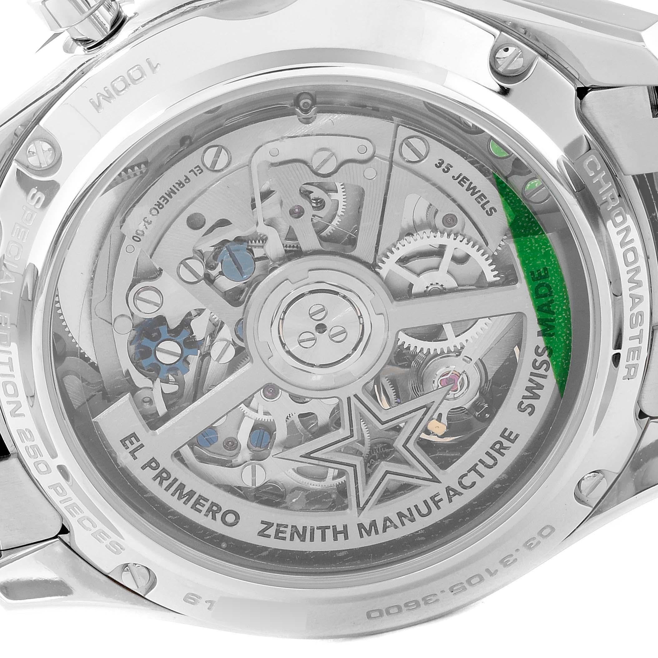 Zenith Chronomaster Sport Yoshida Limited Edition Steel Mens Watch 03.3105.3600 For Sale 1
