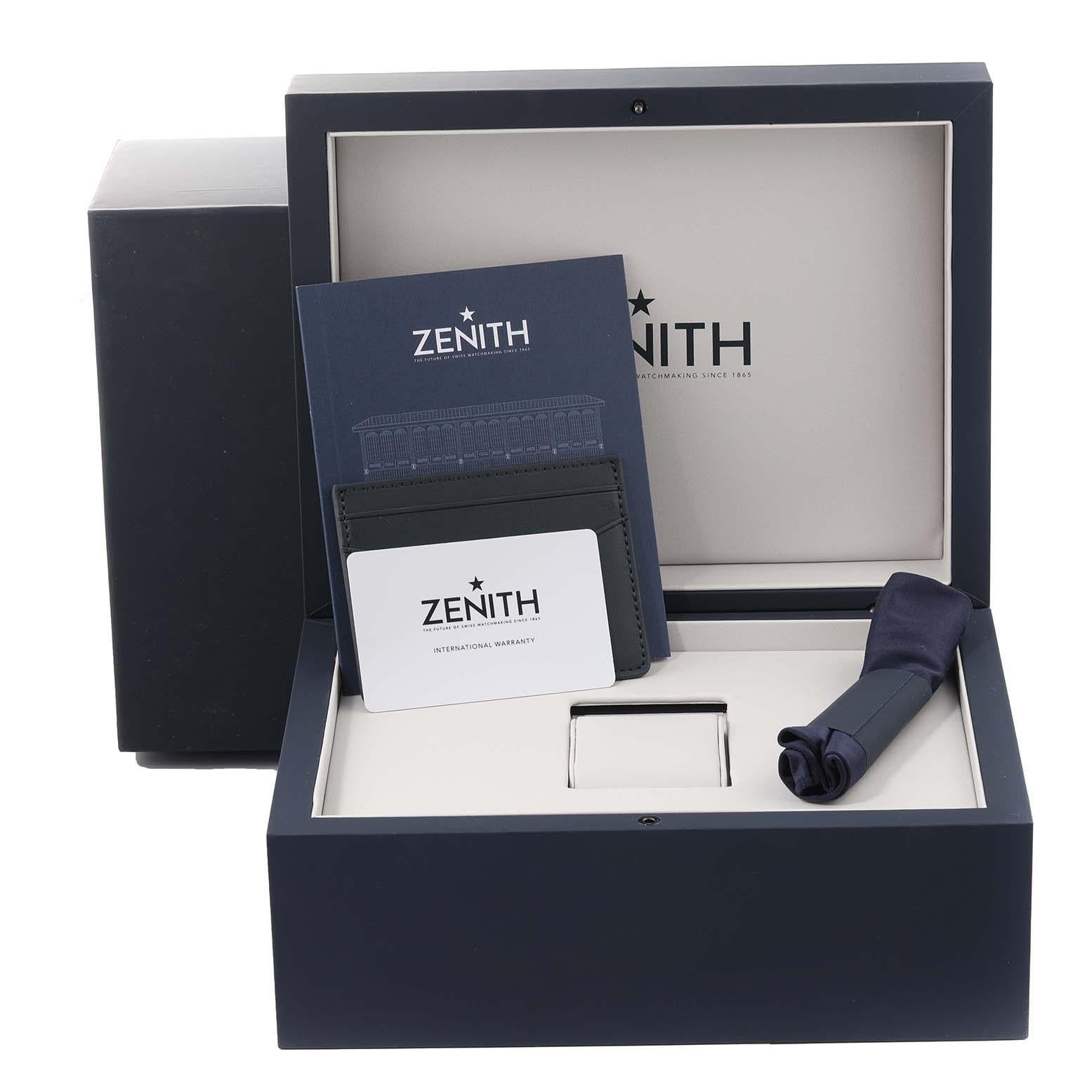 Zenith Chronomaster Sport Yoshida Limited Edition Steel Mens Watch 03.3105.3600 For Sale 3