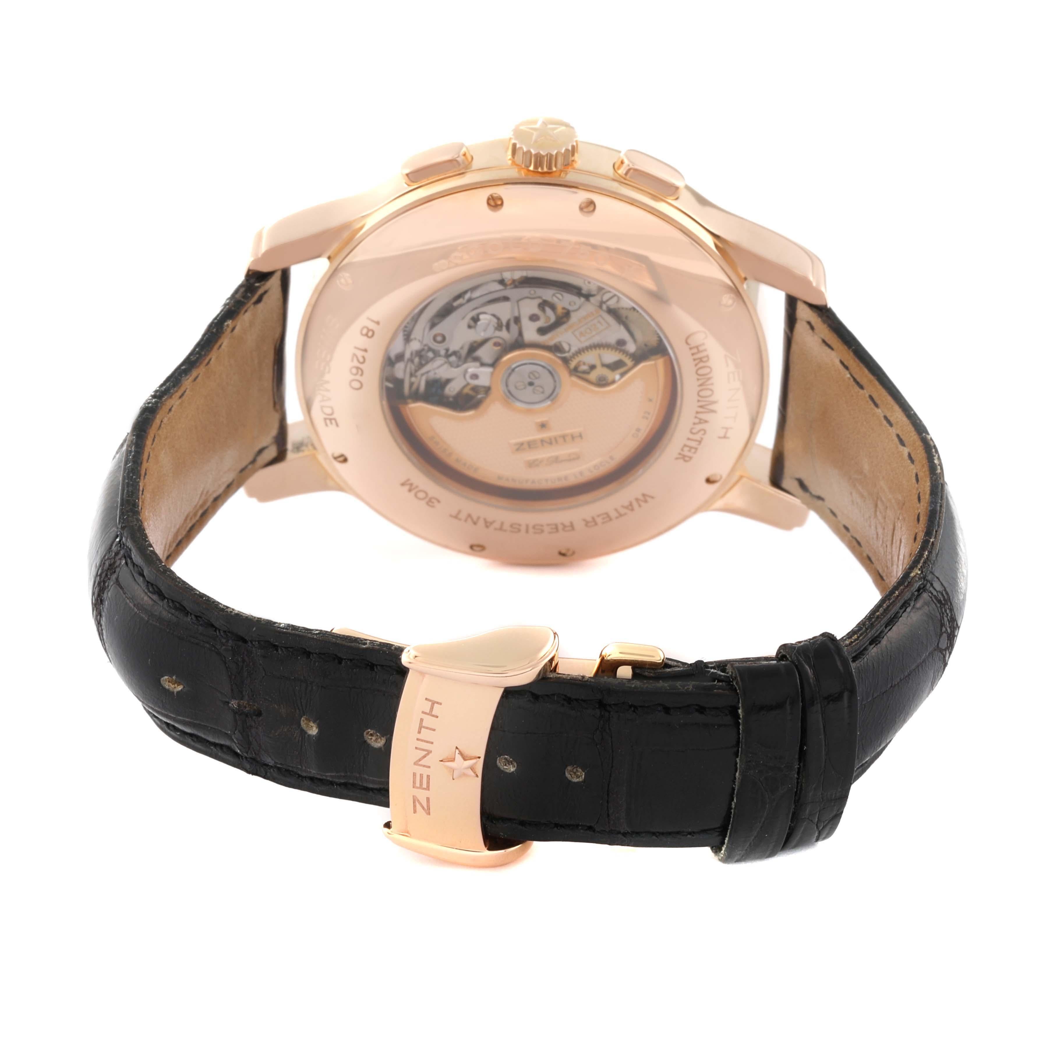 Zenith Chronomaster XXT Open Rose Gold Mens Watch 18.1260.4021 Box Papers For Sale 2