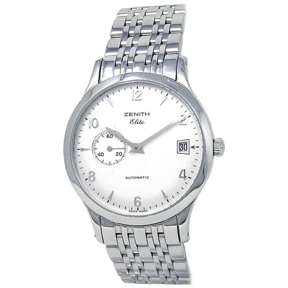 Zenith Class Elite Stainless Steel Automatic Men's Watch 02.1125.680/01 For Sale