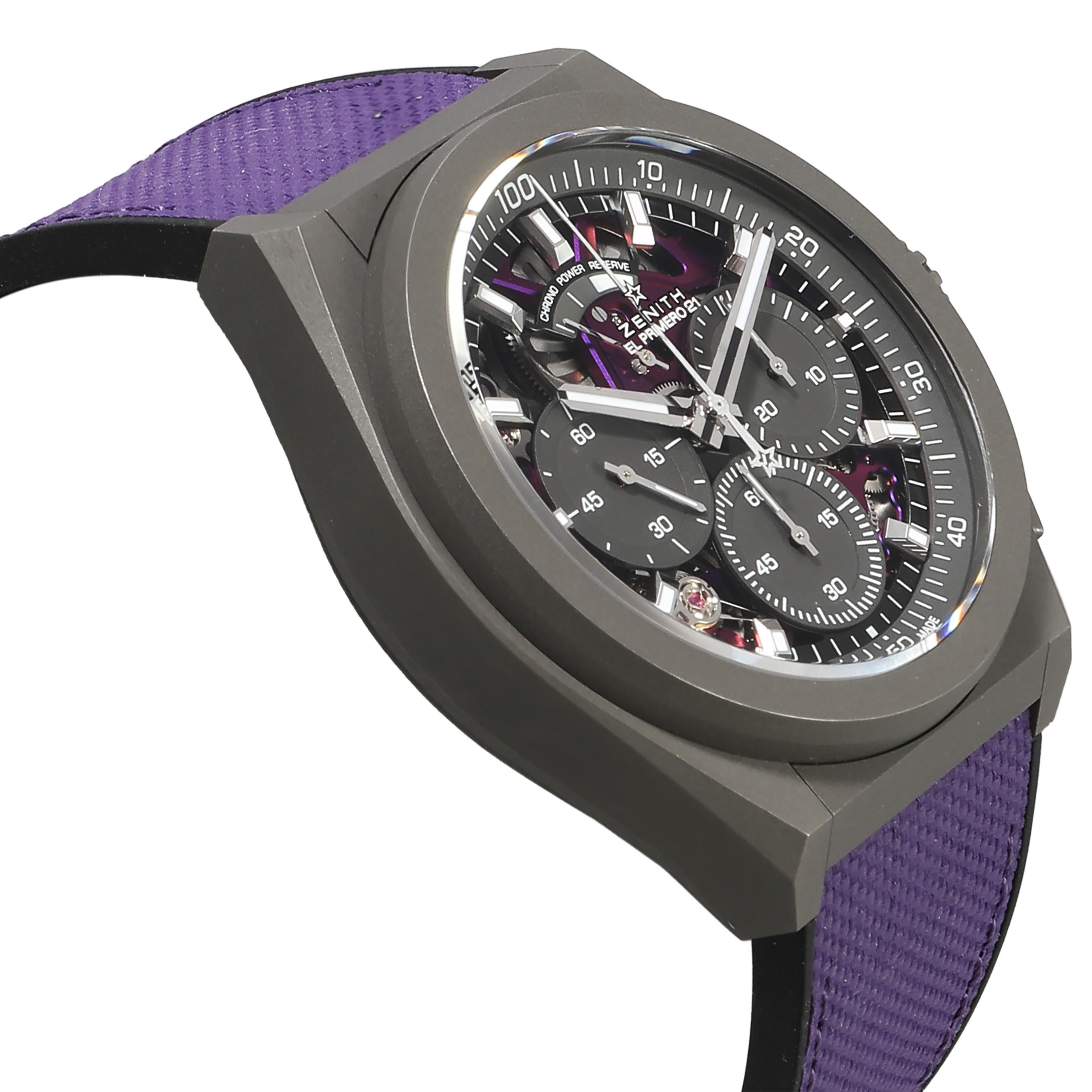  Zenith Defy El Primero 21 97.9001.9004/80.R922 pour hommes  Titane Pour hommes 
