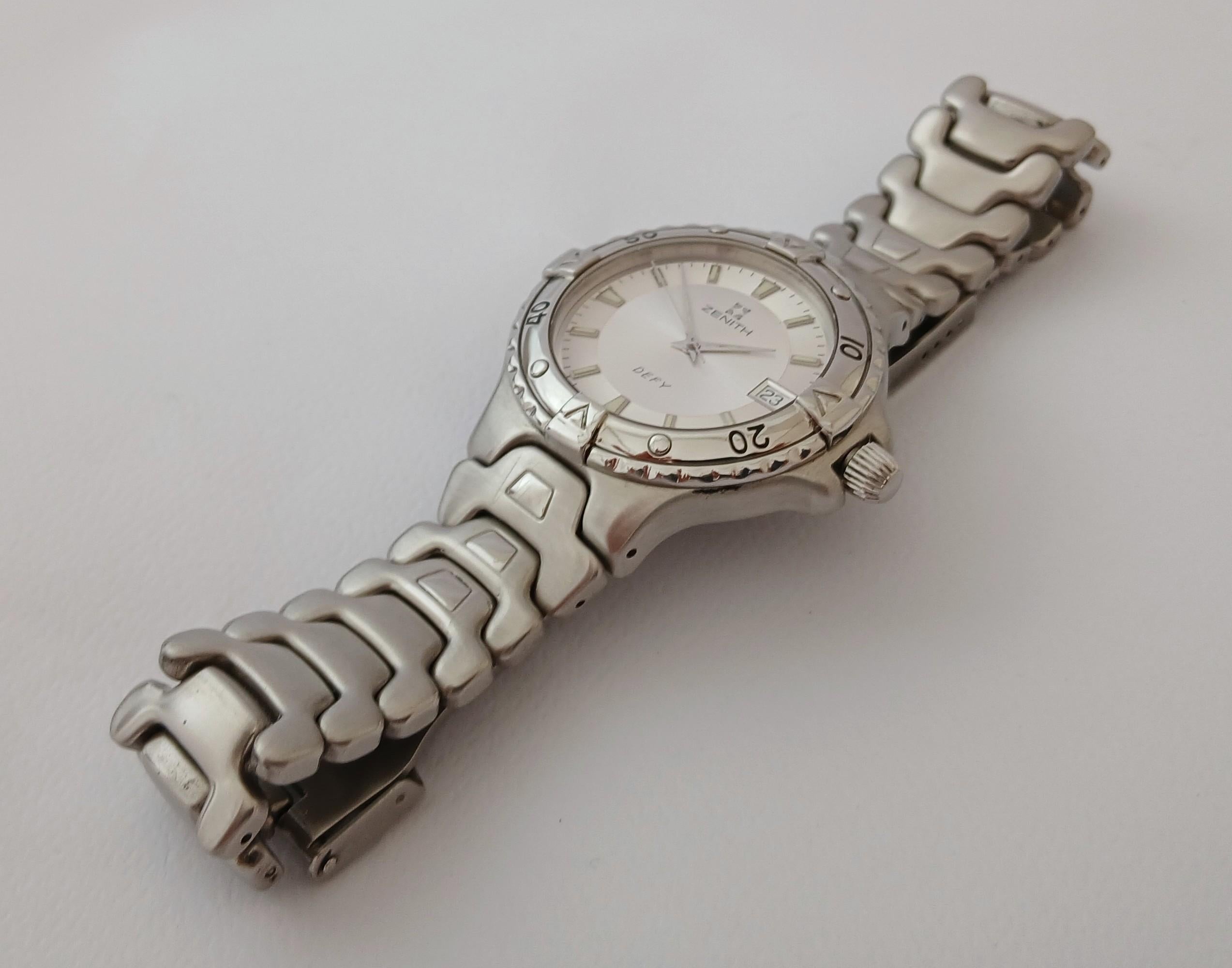 Zenith Defy Ref 02.2100. 225 Reloj de caballero de acero inoxidable de 38 mm en venta 6