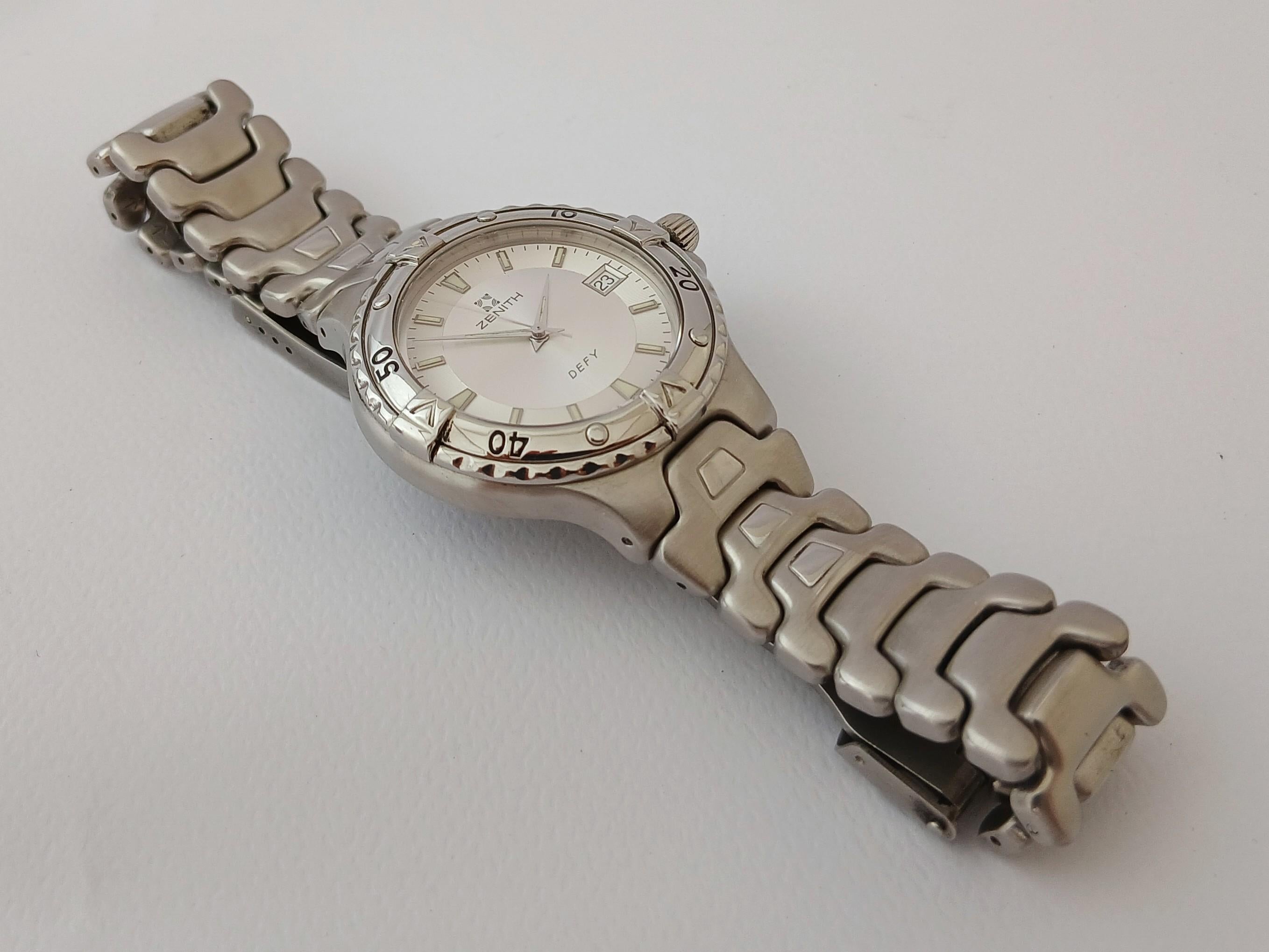 Zenith Defy Ref 02.2100. 225 Reloj de caballero de acero inoxidable de 38 mm en venta 7