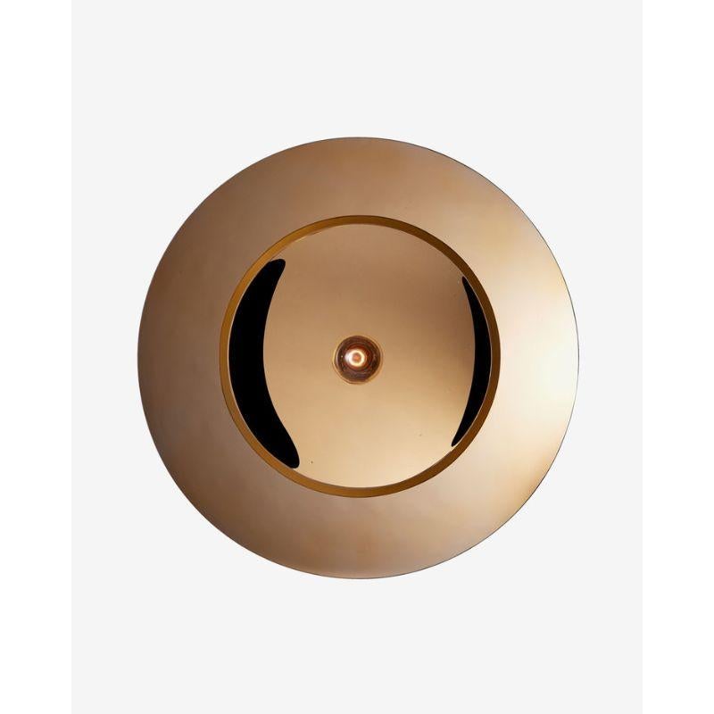 French Zénith Double Wall Light, Gold by Radar For Sale