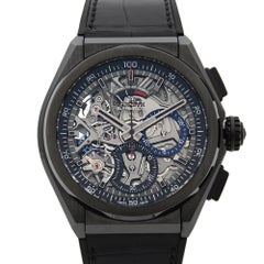 Zenith El Primero 21 Defy Black Ceramic Mens Watch 49.9000.9004/78.R582