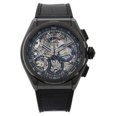 Used Zenith El Primero 21 Defy Black Ceramic Mens Watch 49.9000.9004/78.R582