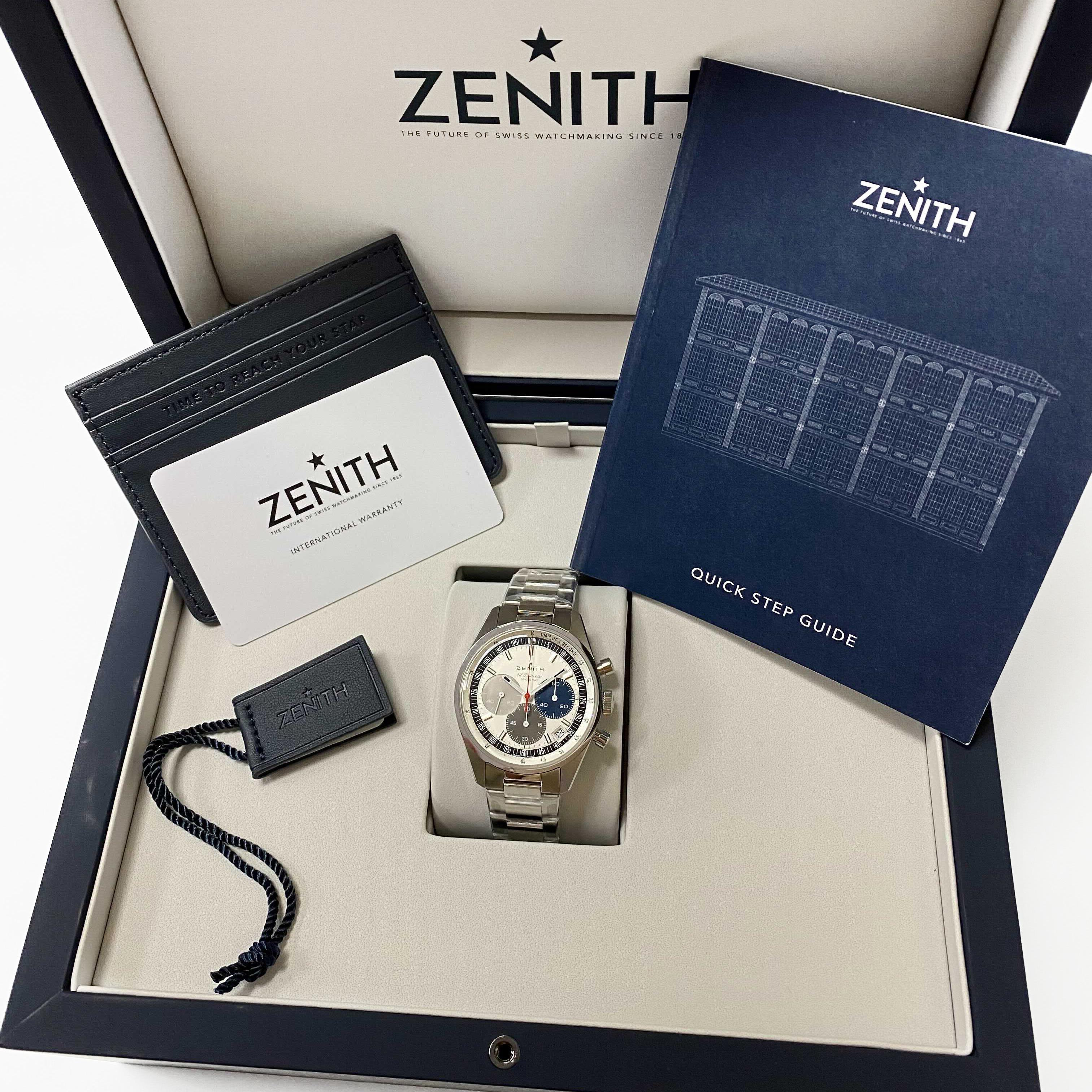 Men's Zenith El Primero Chronomaster Steel Silver Dial 03.3200.3600/69.M3200 For Sale