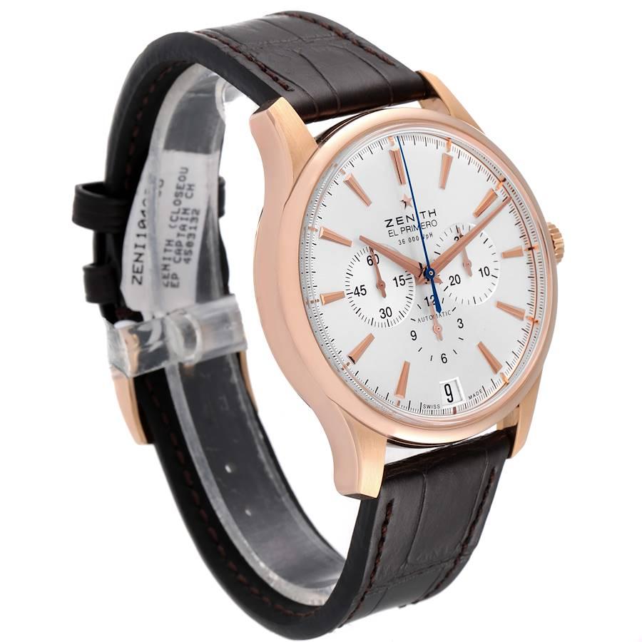 Reloj de caballero Zenith El Primero Captain Cronógrafo de oro rosa 18.2110.400 Sin usar en Excelente estado para la venta en Atlanta, GA
