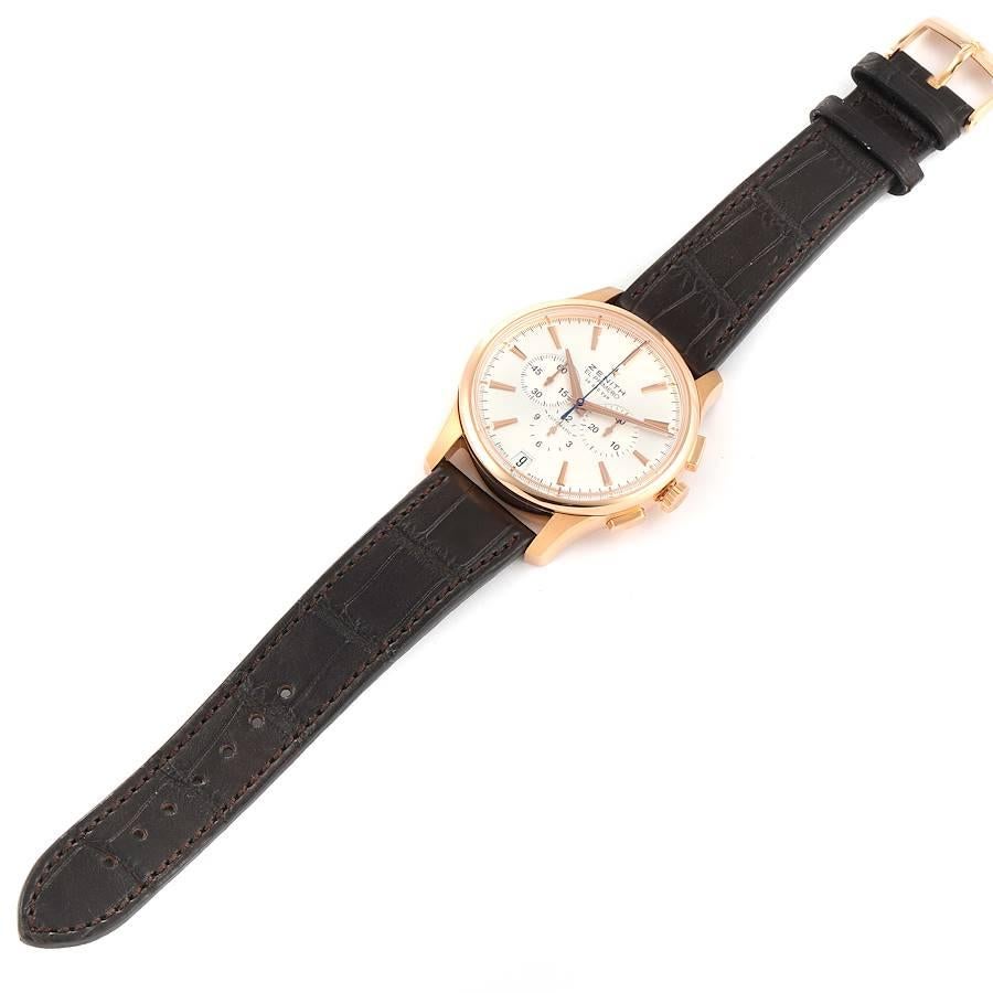 Reloj de caballero Zenith El Primero Captain Cronógrafo de oro rosa 18.2110.400 Sin usar en venta 4