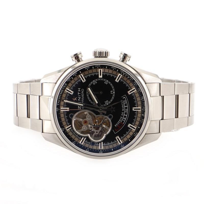 Women's or Men's Zenith El Primero Chronomaster Open Power Reserve Automatic Watch StainlessSteel