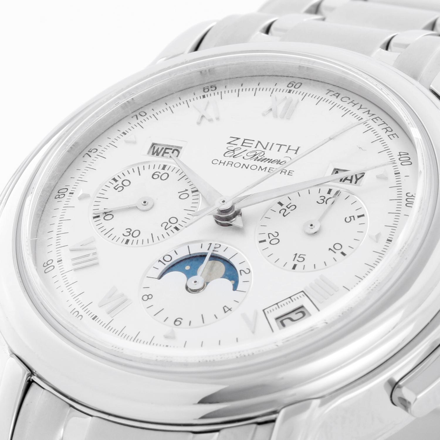 Zenith El Primero Chronomaster Triple Date Moon Men's Watch For Sale 3