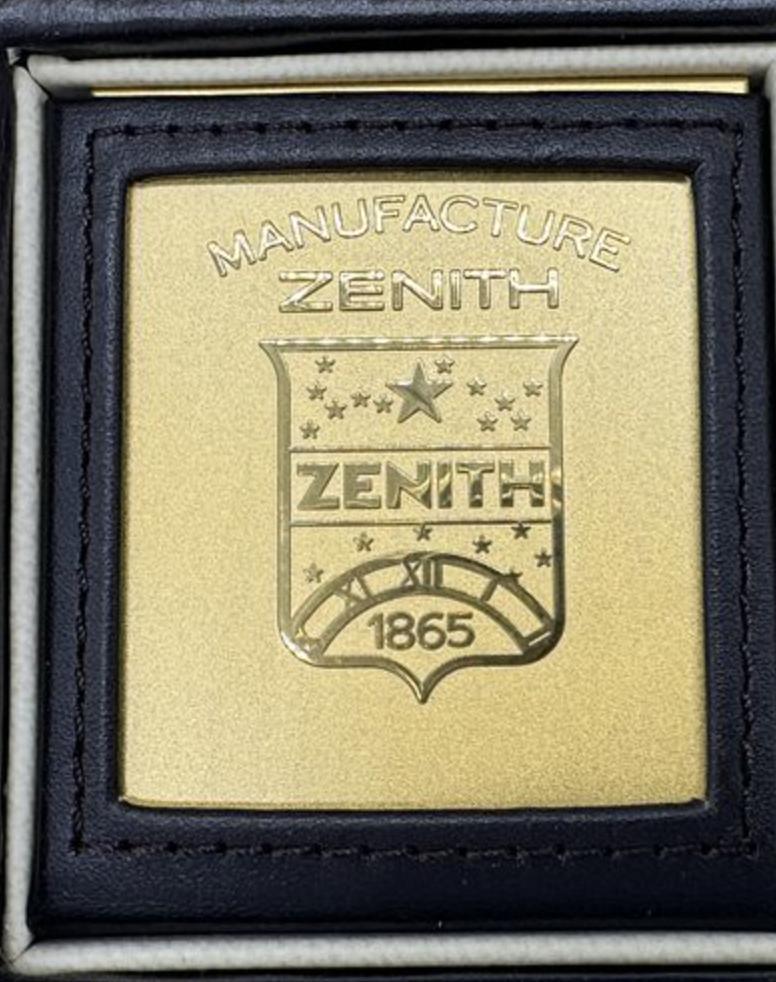 Moderne Zenith El Primero Grande Class Chronograph Automatic 18K Rose Gold Black Watch en vente