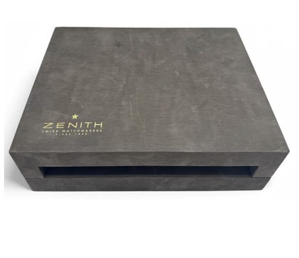 Zenith El Primero Grande Class Chronograph Automatic 18K Rose Gold Black Watch Pour femmes en vente