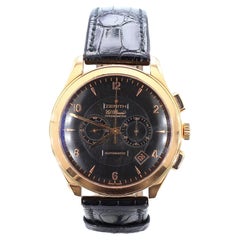 Zenith El Primero Grande Class Chronograph Automatic 18K Rose Gold Black Watch