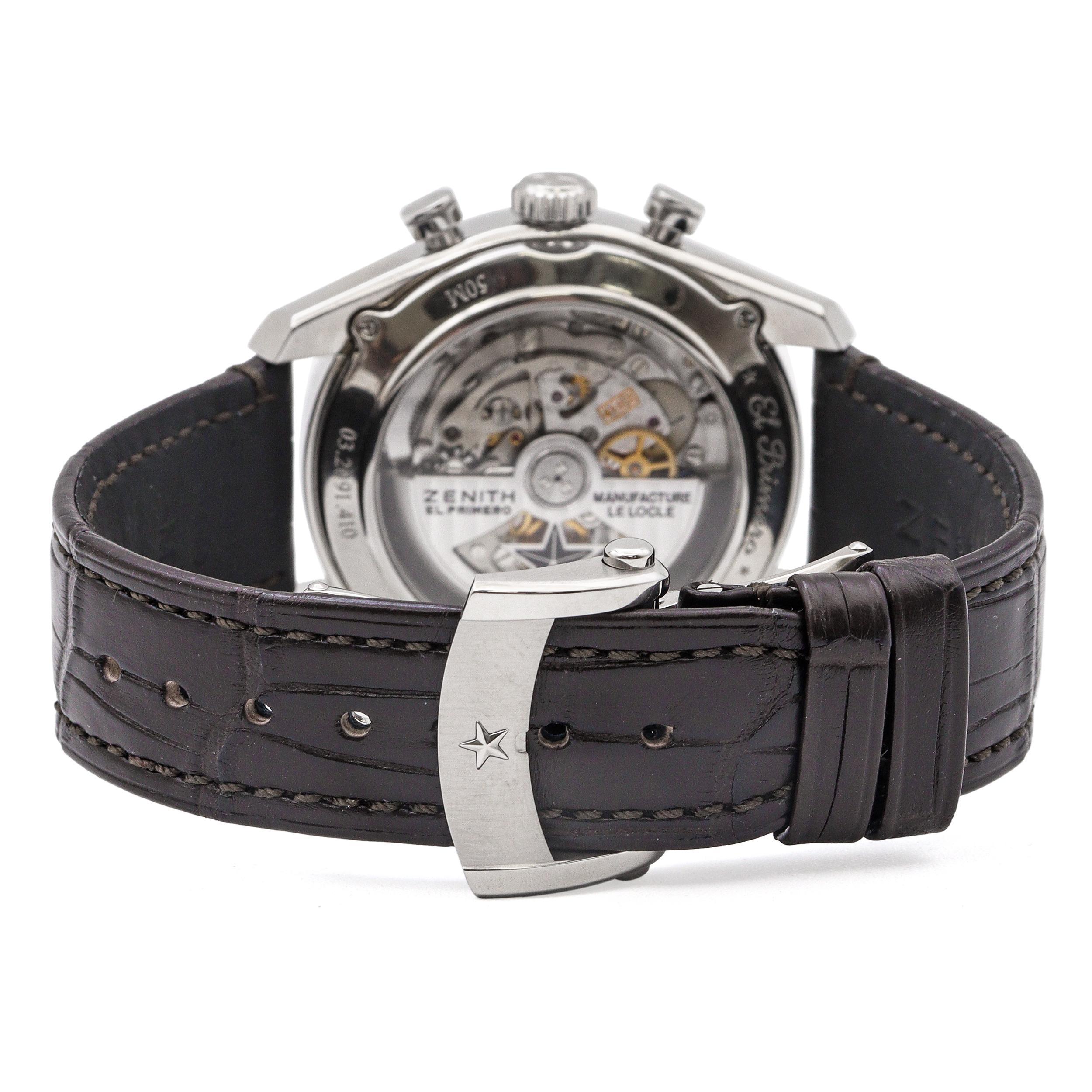 Zenith El Primero Mondphase Chronograph Automatik Herrenuhr Ref. 03.2091.410 im Angebot 3