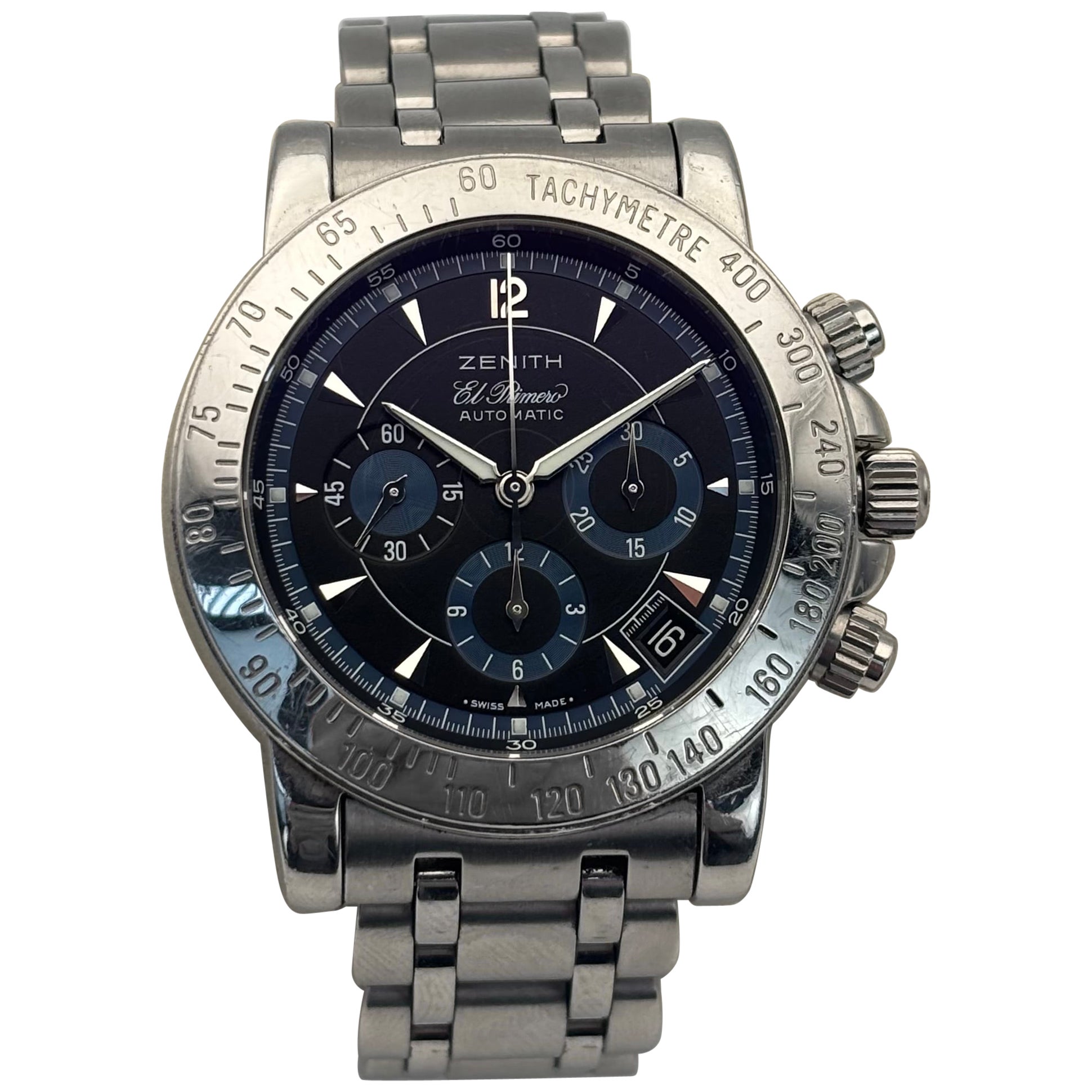 Pre-owned Zenith El Primero Rainbow Automatic Chronograph 40mm Stainless Steel Watch In Multiple