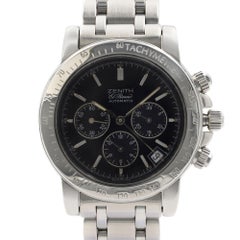 Zenith El Primero Rainbow Stahl Schwarzes Zifferblatt Automatik Herrenuhr 02.0360.400