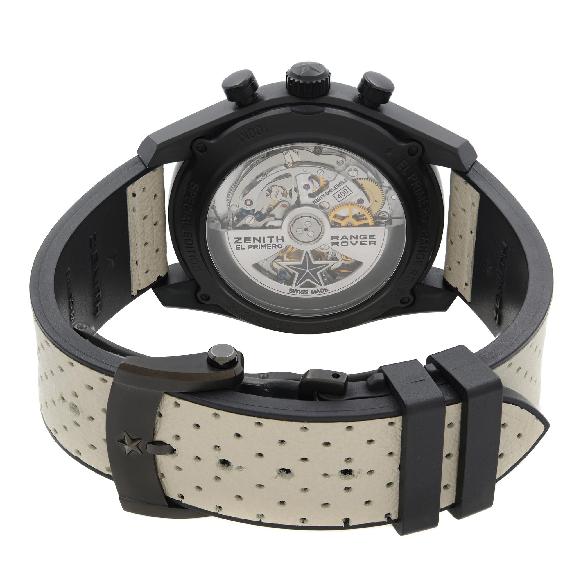 Men's Zenith El Primero Range Rover Ceramic Grey Dial Watch 24.2040.400/27.R797