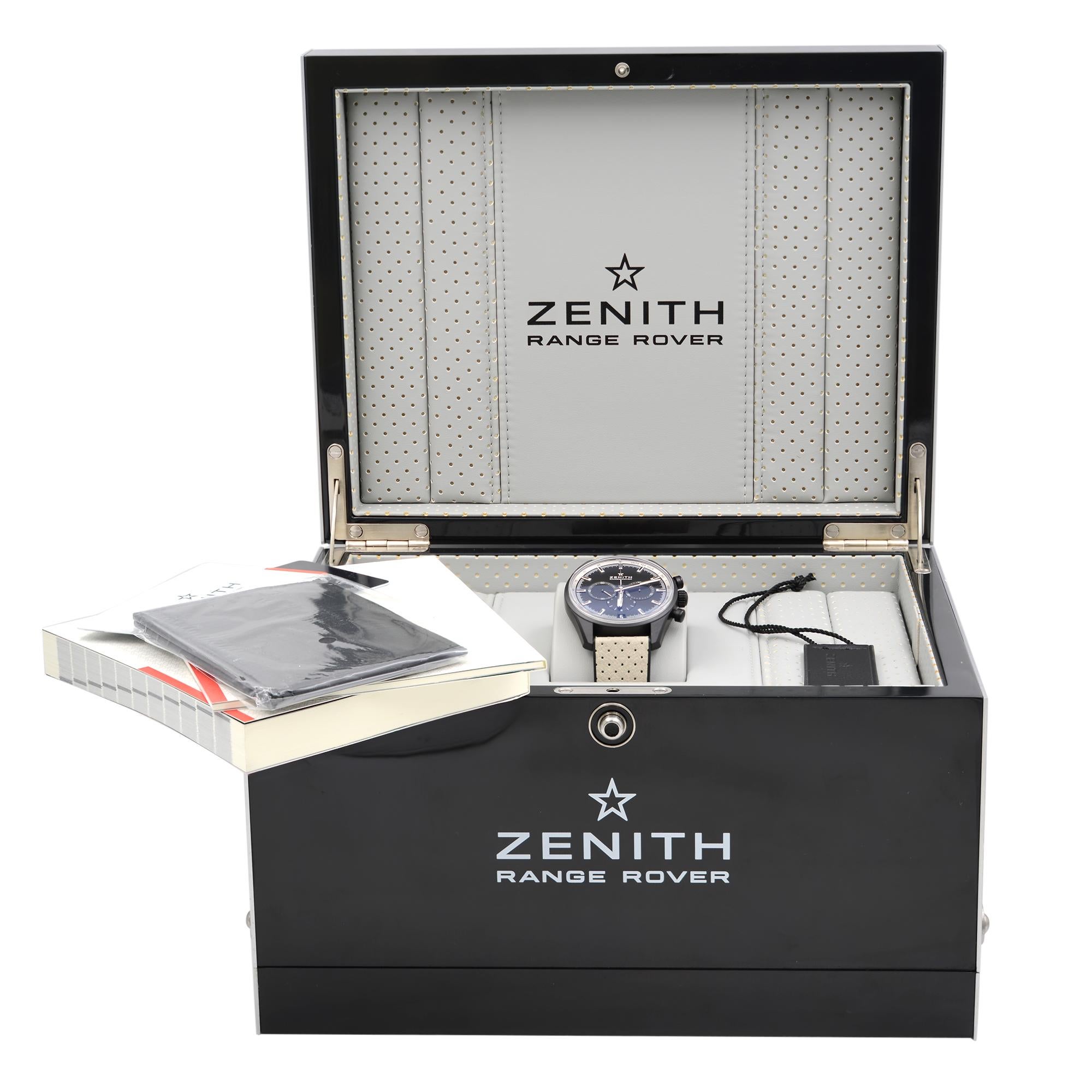Zenith El Primero Range Rover Ceramic Grey Dial Watch 24.2040.400/27.R797 1