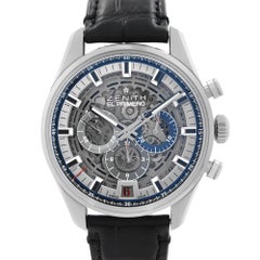 Zenith El Primero en acier avec cadran squelette pour hommes 03.2081.400/78.C813