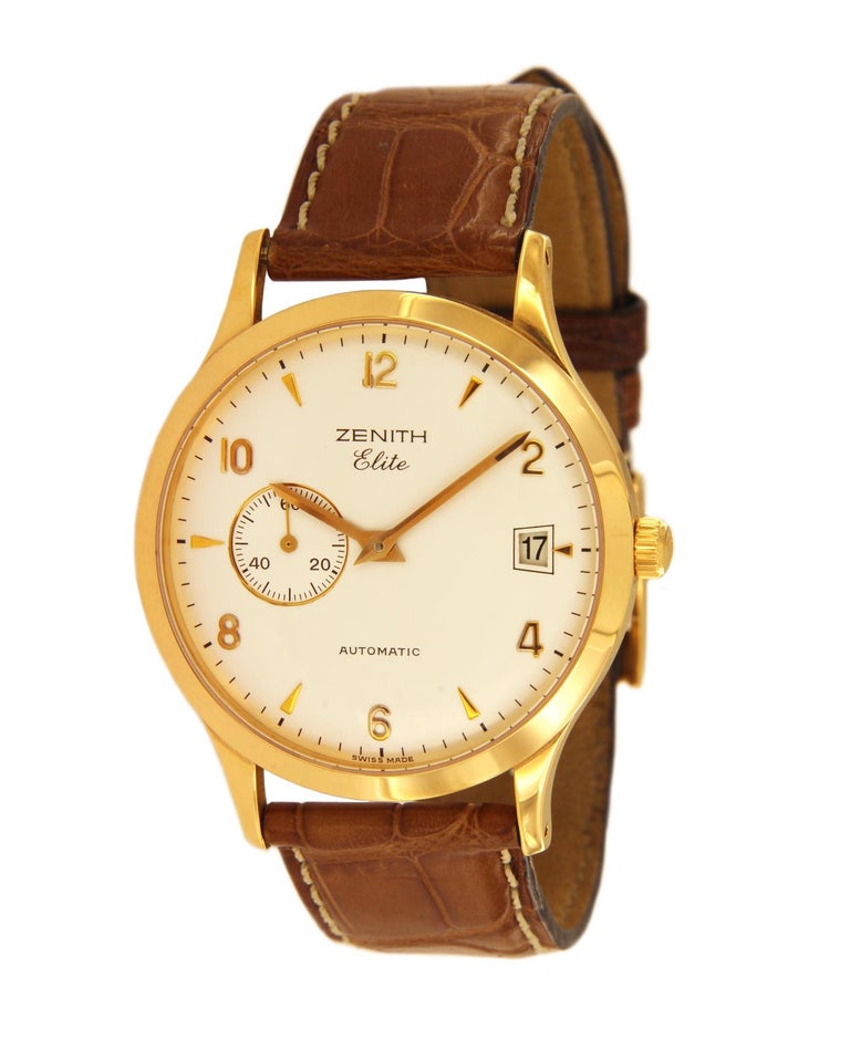 Zenith Elite 18 Karat Rose Gold Automatic Watch For