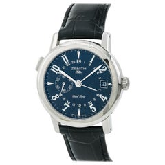 Zenith Elite Port Royal V Dual Time 01/02.0451.682, Black Dial