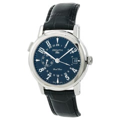 Zenith Elite Port Royal V Dual Time 01/02.0451.682 Men's Automatic Watch SS