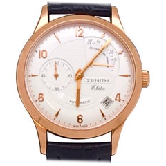 Zenith Elite Reserve De Marche 18 Karat Rose Gold