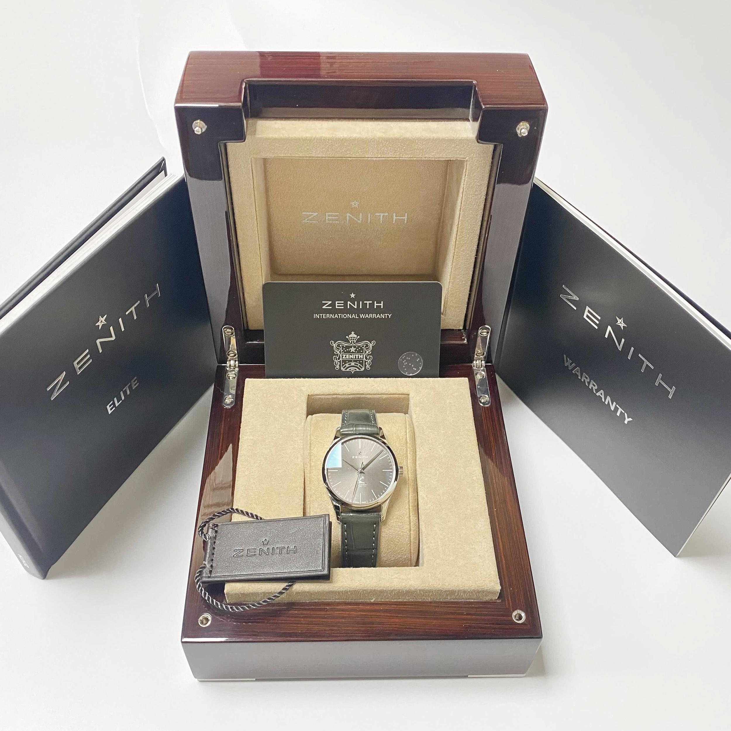 Zenith Elite Ultra Thin Hennessy Gray Dial Automatic Watch 03.2311.679/27.C760 In New Condition In New York, NY