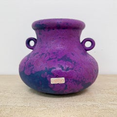 Zenith gouda Holland purple ceramic vase , 1970s
