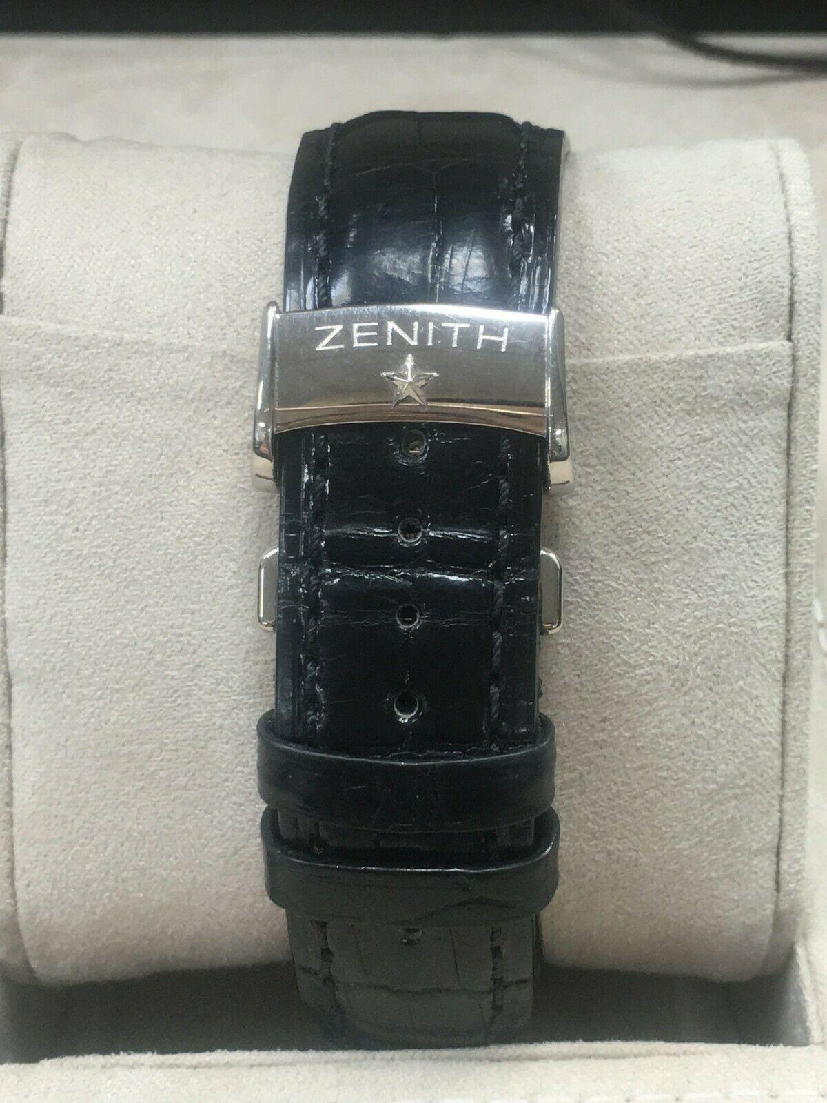 Zenith Grande Class Tourbillon 65.0520.4035/21.C492 18 Karat White Gold In Excellent Condition For Sale In San Diego, CA