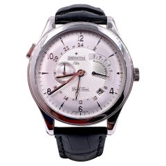 Zenith Grande Elite Dual Time 03.0520.683 That's the Stainless Steel Box Papers