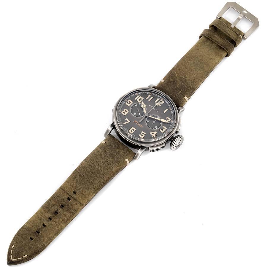 Zenith Heritage Pilot Type 20 Chronograph Mens Watch 11.2430.4069 Box Card 4
