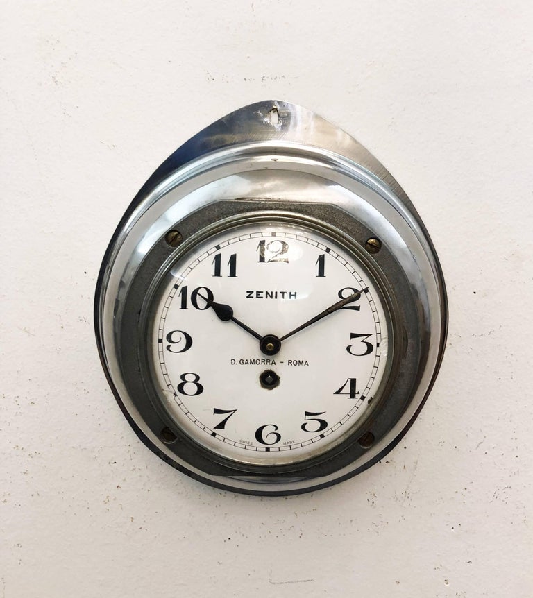 Zenith Industrial Wall Clock at 1stDibs