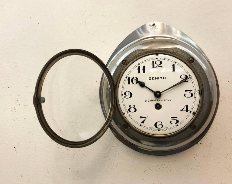 Zenith Industrial Wall Clock at 1stDibs