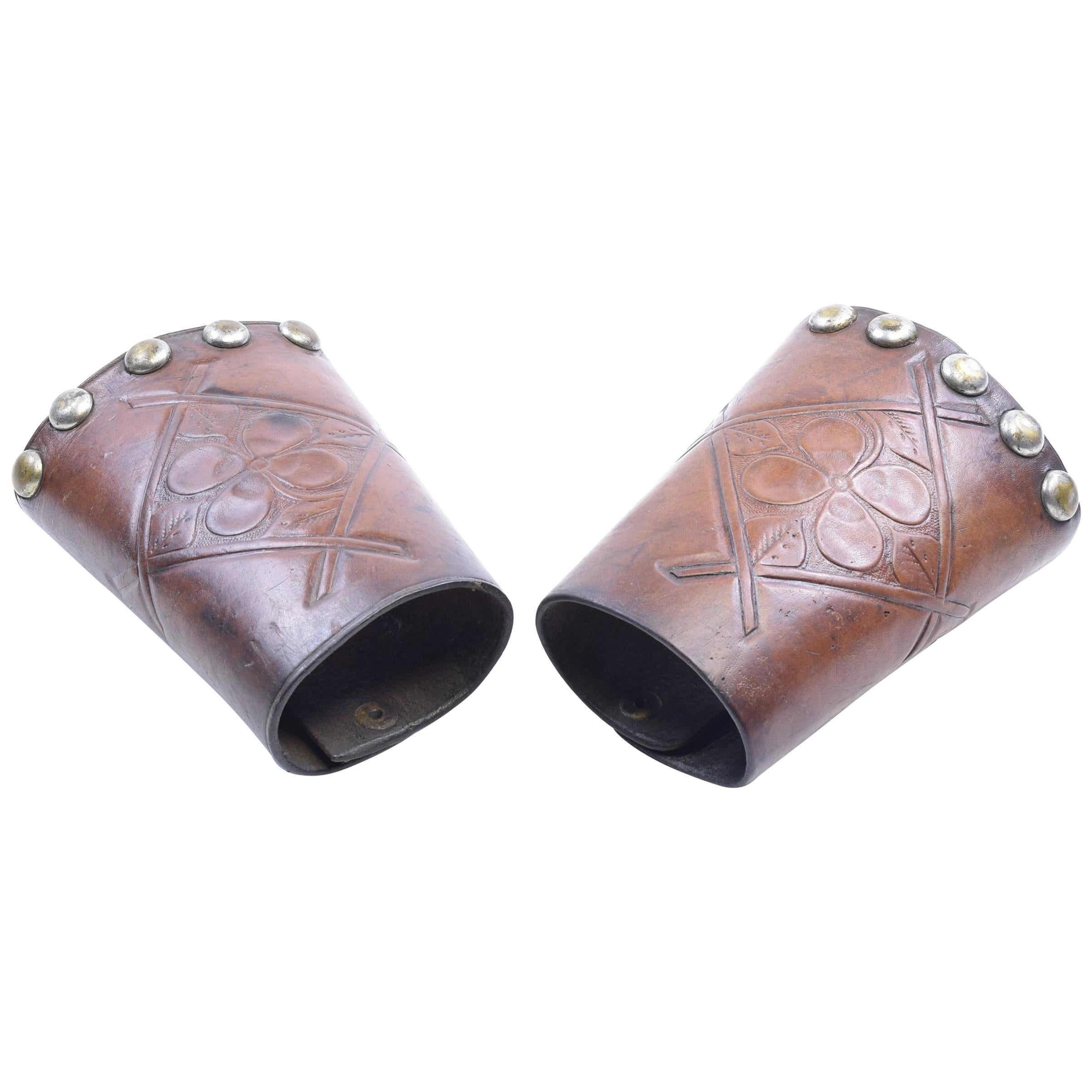 Zenith Leather Cowboy Cuffs For Sale