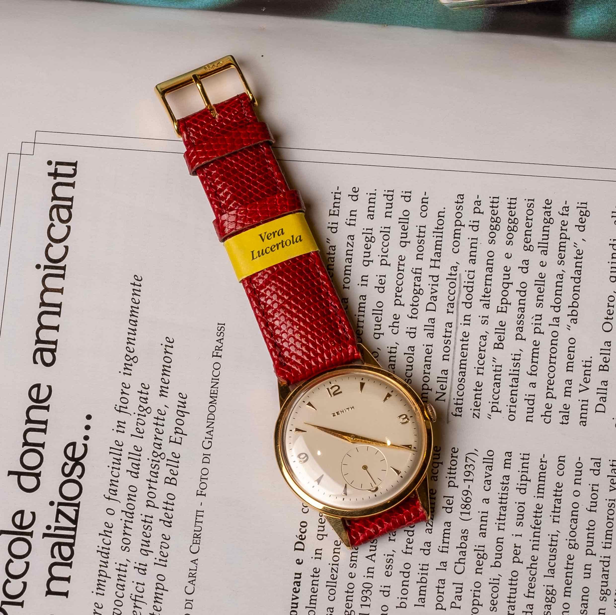 Zenith manual winding gold watch For Sale 1